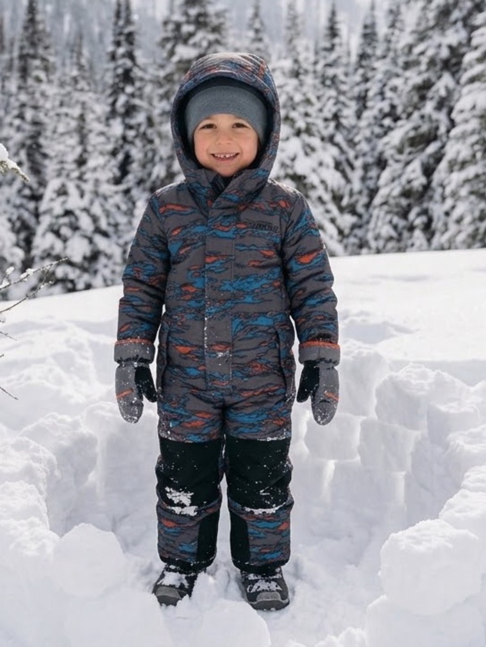 Burton Toddler One Piece Snowsuit Blue & Black 18-24M